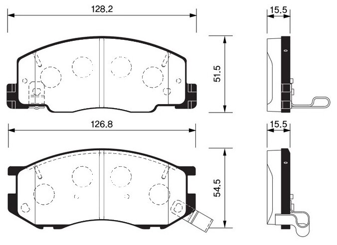 Колодки дисковые передние для toyota previa 2.4i & 4wd 97-00 Sangsin SP1433