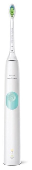 Звуковая зубная щетка Philips Sonicare ProtectiveClean 4300 HX6807/24, белый/мятный — купить в интернет-магазине по низкой цене на Яндекс Маркете