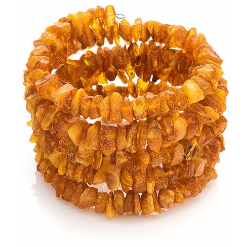 фото Amberholl лечебный браслет из нешлифованного янтаря на струне в 5 оборотов