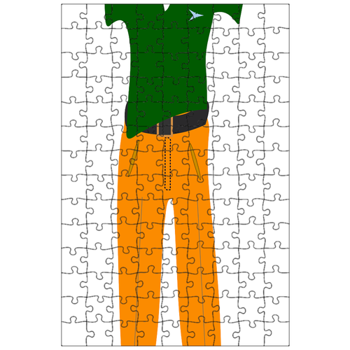 фото Магнитный пазл 27x18см."одежда, человек, рубашка" на холодильник lotsprints