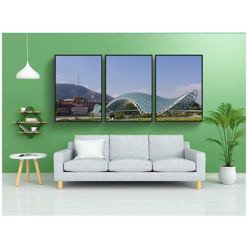 фото Набор модулных постеров для интерьера "тбилиси, город, столица" 60x90 см. в тубусе, без рамки lotsprints