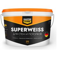 MASTER FARBE ВД краска Superweiss интерьерная высокоукрывистая супербелая 14 кг 4631159427408