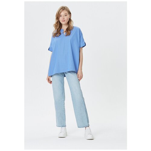 Рубашка двухсторонняя в стиле oversize, цвет: синий, размер: oversize