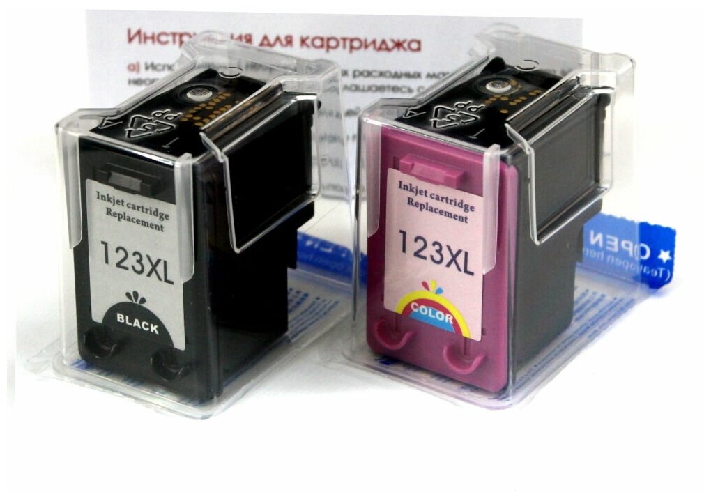 Комплект совместимых картриджей 123XL для HP DeskJet 2130, 2620, 3630, ENVY 4513, OfficeJet 4650, 5220 (F6V16AE, F6V18AE, F6V17AE, F6V19AE), im.H-123 — купить по выгодной цене на Яндекс.Маркете