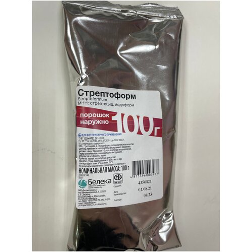 Стрептоформ (стрептоцид) присыпка для ран 100гр (2 шт в упаковке)