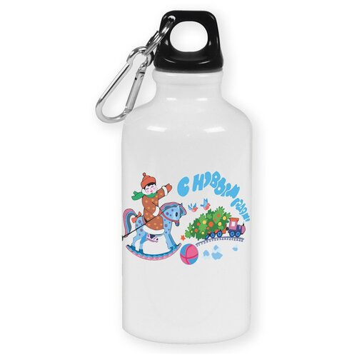 фото Бутылка с карабином coolpodarok "с новым годом! ретро2"