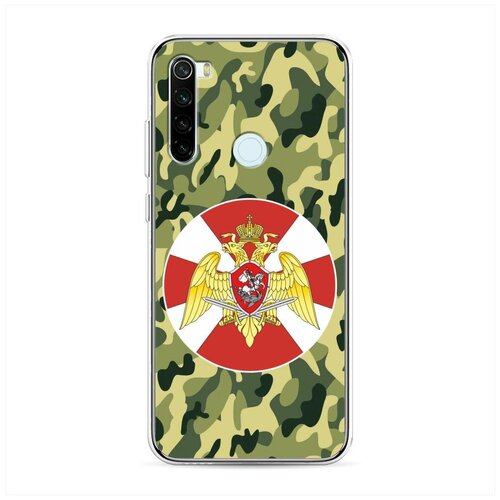 фото Силиконовый чехол "росгвардия зеленый камуфляж" на xiaomi redmi note 8t / сяоми редми нот 8т case place