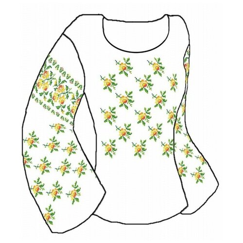 фото Набор заготовка для женской рубашки размер 44-56 0 каролинка кбсн/хб/-02 каролинка кбсн/хб/-02)