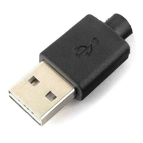 Штекер USB2.0 тип A Premier 1-800 цифровой разъем под пайку на кабель кабель usb питания premier 5 923 переходник usb am на штекер 5 5 2 1мм 1 0 метр
