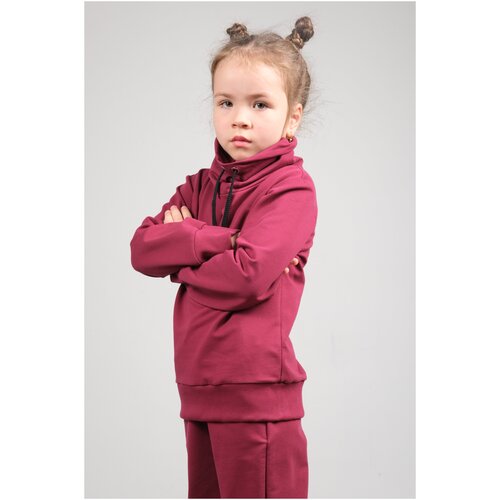 Худи DaEl kids, размер 80, бордовый толстовка dael kids размер 80 бордовый