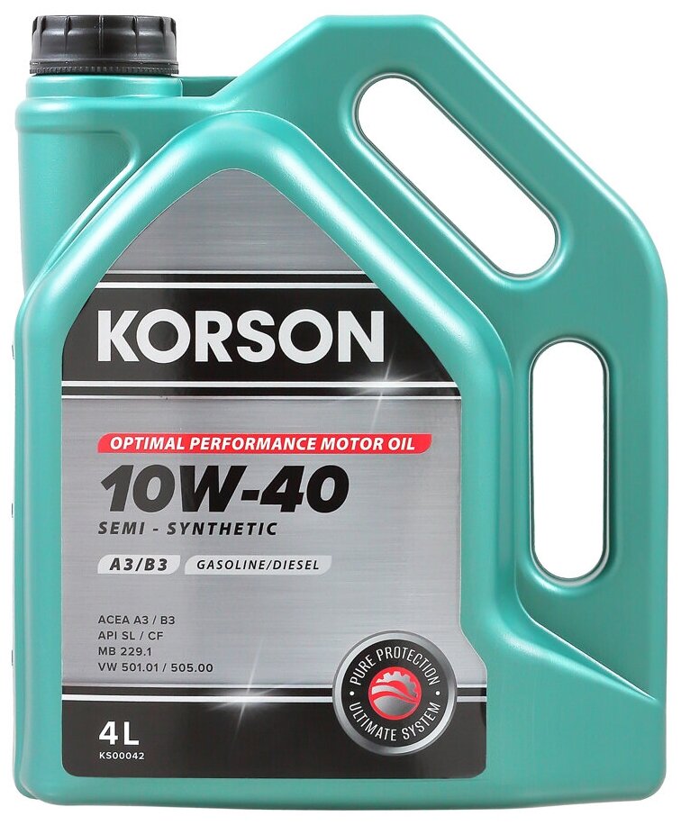 KORSON KS00042 SEMI - SYNTHETIC 10W-40 A3/B3 4л
