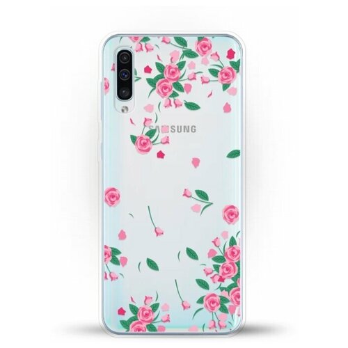 фото Силиконовый чехол розочки на samsung galaxy a50s andy & paul