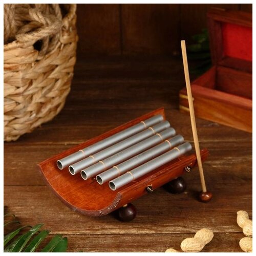 фото Музыкальный инструмент "музыка бамбука" 19х11х6 см yandex market