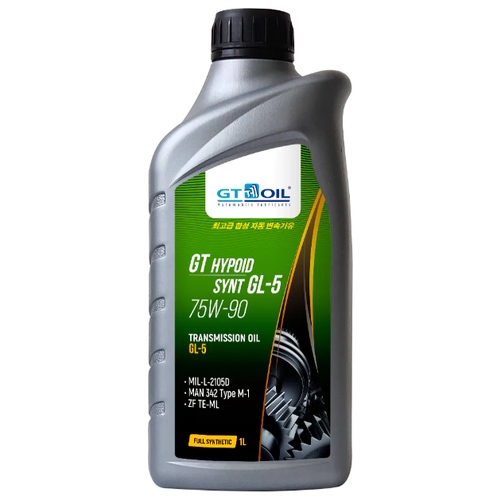 GT OIL 8809059407875 Масло транс. GT Hypoid Synt SAE 75W-90 API GL-5 4 л