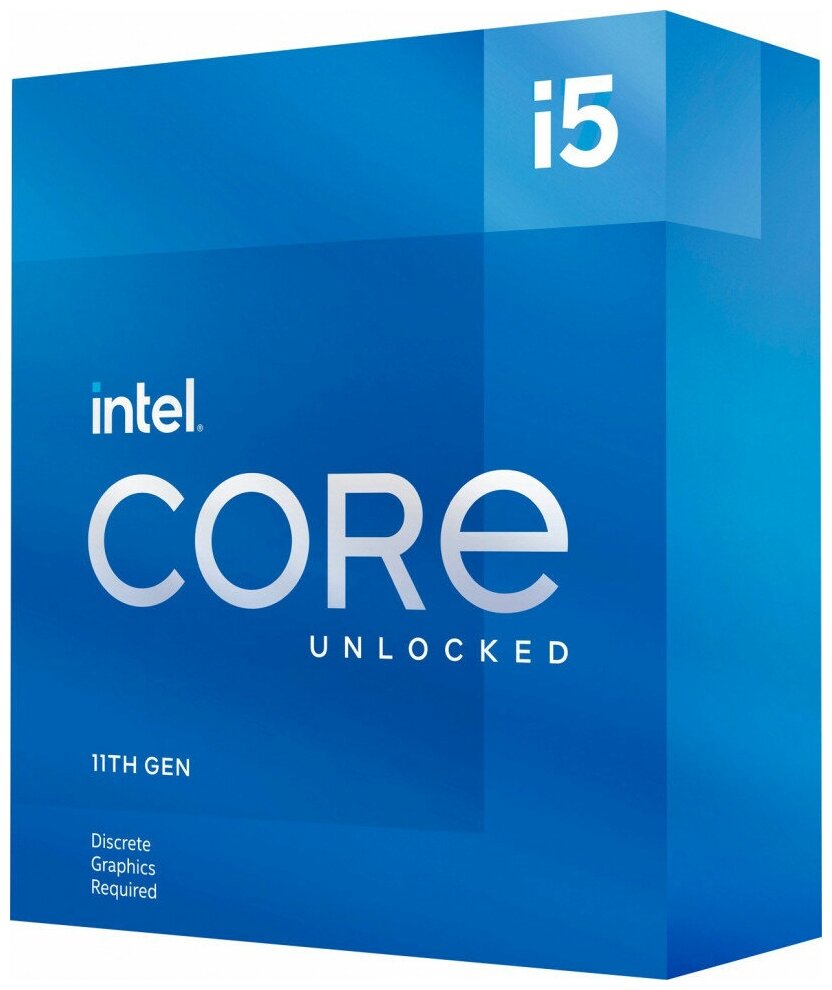 Процессор Intel Original Core i5 11600KF Soc-1200 (BX8070811600KF S RKNV) (3.9GHz) Box w/o cooler
