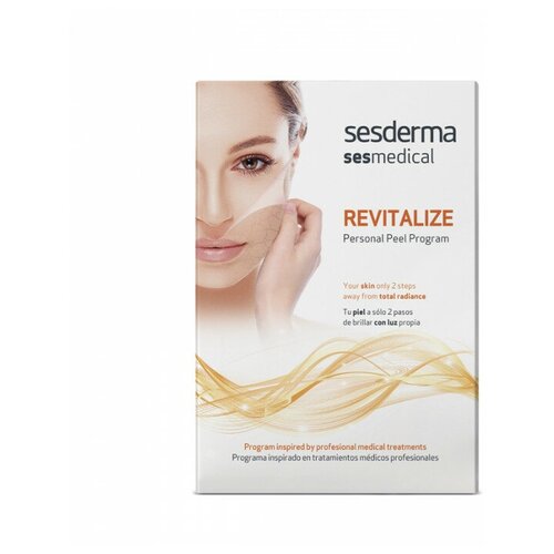 SesDerma набор для пилинга Revitalize Personal Peel Program, 15 мл, 4 шт. sesderma sesmedical revitalize peel program ревитализирующая пилинг программа 4 салфетки 15 мл