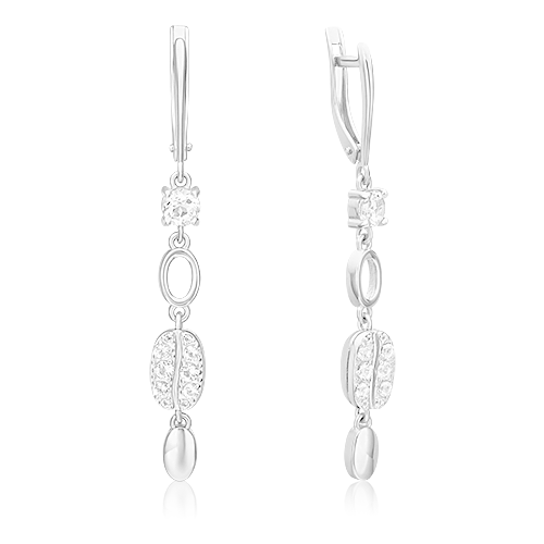 PLATINA jewelry Серьги из белого золота c топазами 02-4914-00-201-1120