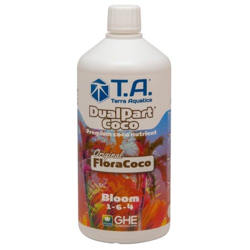 удобрение terra aquatiaca dualpart ghe floracoco coco bloom 1 л Минеральное удобрение GHE (T.A.) DualPart Coco Bloom 0,5 л