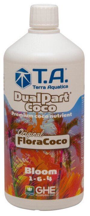 Минеральное удобрение GHE (T.A.) DualPart Coco Bloom 0,5 л
