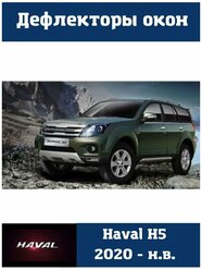 Дефлекторы боковых окон Haval H5 2020 / Дефлекторы окон Хавал H5 2020