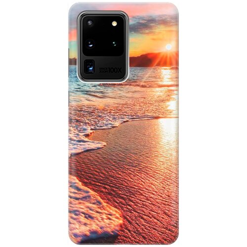 Ультратонкий силиконовый чехол-накладка для Samsung Galaxy S20 Ultra с принтом Залитый светом пляж ультратонкий силиконовый чехол накладка для samsung galaxy s21 plus с принтом залитый светом пляж