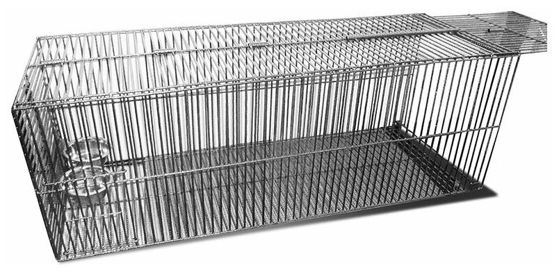 Данко Клетка Данко металлическая для отлова кошек КлК-3, 90*30*30 см, с механическим блокиратором - фотография № 2