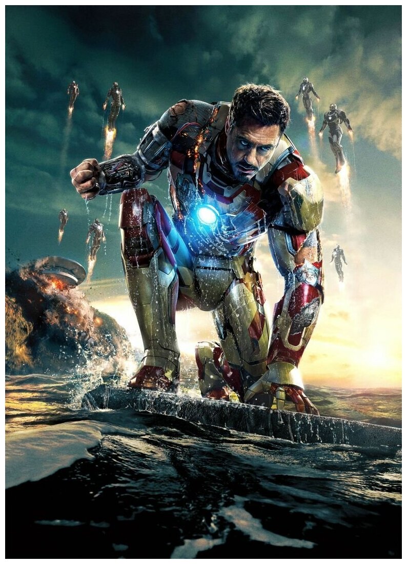 Плакат постер на бумаге The Avengers-Tony Stark/Мстители-Тони Старк. Размер 21 х 30 см