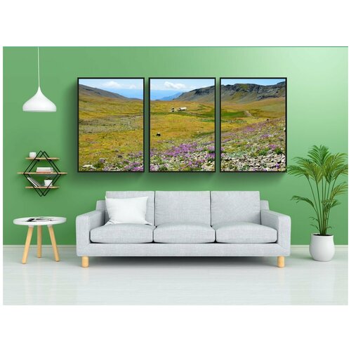 фото Набор модулных постеров для интерьера "природа, посмотреть, kackar" 60x90 см. в тубусе, без рамки lotsprints