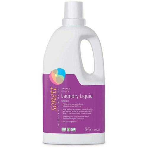 Жидкость для стирки Sonett Lavender, 2 л, 2.17 кг, бутылка, 6 шт