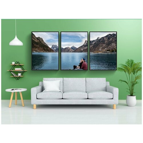 фото Набор модулных постеров для интерьера "пара, человек, женщина" 60x90 см. в тубусе, без рамки lotsprints