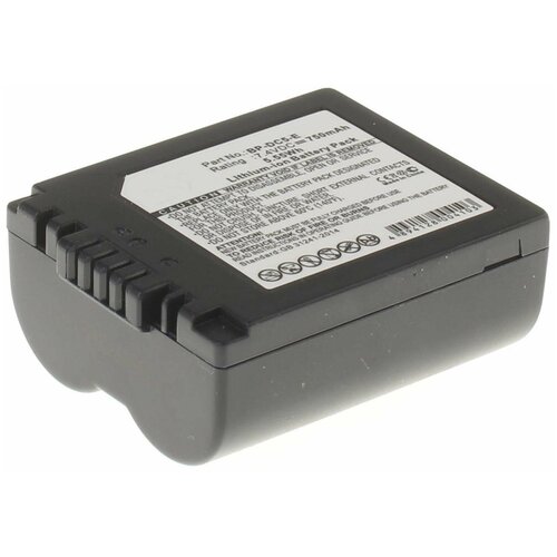 Аккумулятор iBatt iB-B1-F318 750mAh для Leica, Panasonic CGR-S006E, CGR-S006, CGA-S006, DMW-BMA7, CGA-S006E, CS-PDS006, BP-DC5-E, аккумулятор ibatt ib b1 f220 940mah для panasonic dmw bcf10e dmw bcf10 cga s009