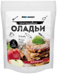 IRONMAN Смесь для выпечки Протеиновые оладьи яблочный вкус, 0.3 кг