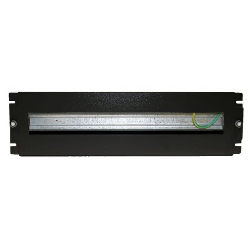 Рейка-DIN Hyperline BPB19-PS-3U-RAL9005 1U черный (упак:1шт) кронштейн hyperline pmr 1u t ral9005