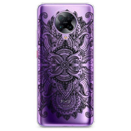 фото Силиконовый чехол "вязь черная" на xiaomi poco f2 pro / сяоми поко ф2 про case place