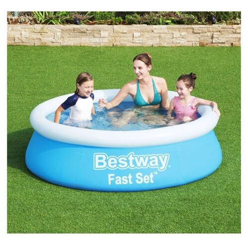 фото Бассейн надувной fast set, bestway, 183 х 51 см