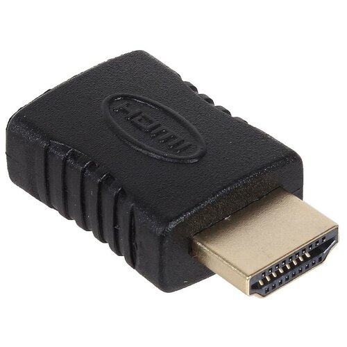 Переходник 3Cott 3C-HDMIM-HDMIF-AD206GP HDMI/M-HDMI/F позолоченные коннекторы черный переходник прямой с разворотом hdmi f на minihdmi m hdmi f на minihdmi m