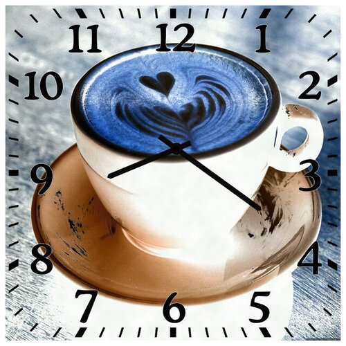 фото Svs настенные часы svs 3501710 kitchen чашка капучино абстракция