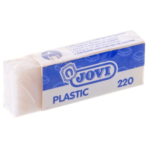 Ластик JOVI Plastic, прямоугольный, пластик, 63*23*11мм, картонный футляр ( Артикул 288160 )