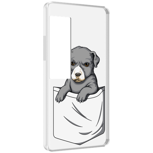 Чехол MyPads собачка в кармане для Meizu Pro 7 Plus задняя-панель-накладка-бампер чехол mypads собачка в кармане для infinix smart 7 задняя панель накладка бампер
