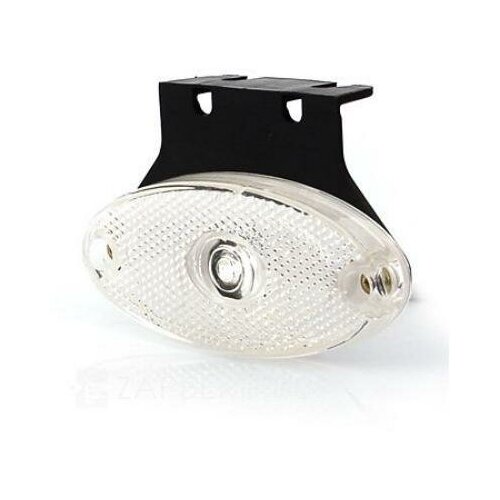 фото Фонарь габаритный передний [светодиод] овал 1 led белый 12v/24v was арт. 306z