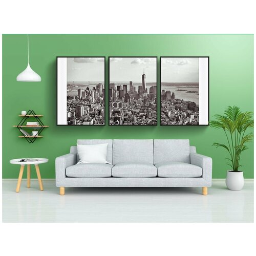 фото Набор модулных постеров для интерьера "polaroid, нью-йорк, фотографии" 60x90 см. в тубусе, без рамки lotsprints