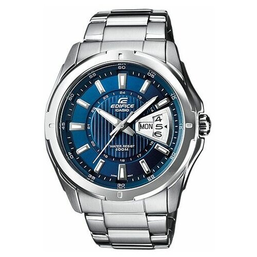 Наручные часы CASIO Edifice EF-129D-2AVEF, синий наручные часы casio edifice ef 129d 2a серебряный черный