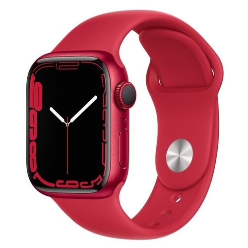 Смарт-часы APPLE Watch Series 7 MKN23BS/A 41мм RED Aluminium (PRODUCT)RED Sport Band