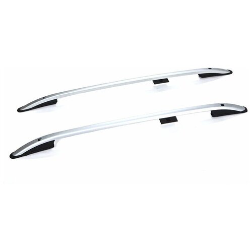 Рейлинги продольные для Toyota Prado / Тойота Ленд Крузер Прадо 150 c 2009 - серебристые