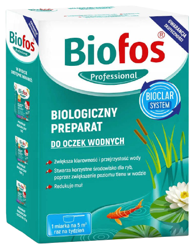 Порошок для водоема Biofos Professional Biologiczny preparat do oczek wodnych