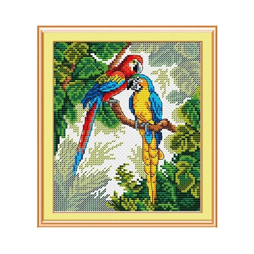 фото Набор для вышивания м.п.студия м №12 №033 ярких красок хоровод 16 х 14 см 2 шт. жар-птица