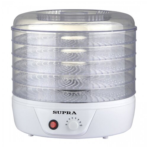Электросушилка Supra DFS-321 для овощей фруктов ягод грибов и мяса с 5 съемными прозрачными секциями 350 Вт 438000₽