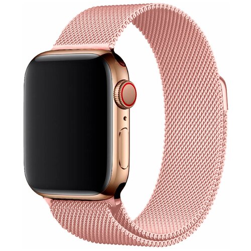 фото Металлический ремешок для smart watch apple watch 38mm миланская петля (светло- розовый) pastila