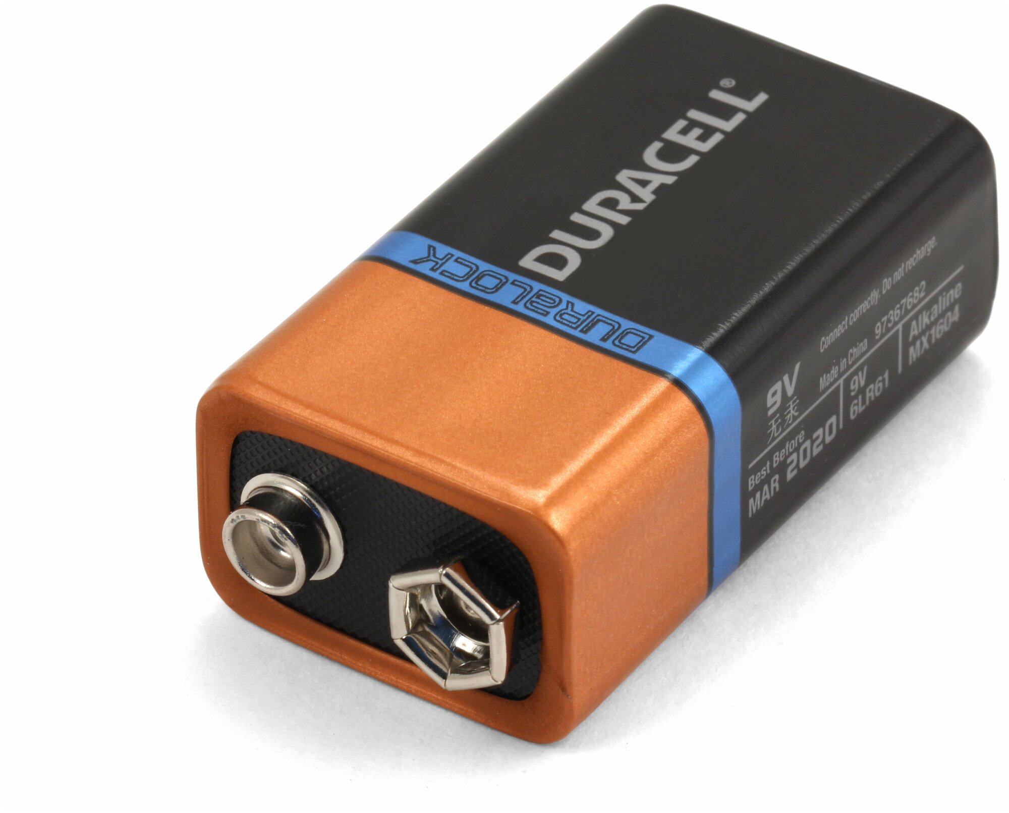 Батарейка крона 9V/батарейка DURACELL (Дюрасел) тип 6LF22/1 шт.