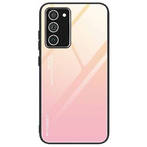 Brodef Gradation стеклянный чехол для Samsung Galaxy A52 Золотой brodef gradation стеклянный чехол для samsung galaxy a72 желтый